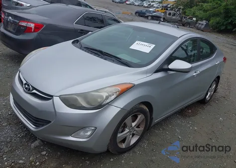 2013 Hyundai Elantra Gls из США, поврежденный, VIN 5NPDH4AEXDH327865